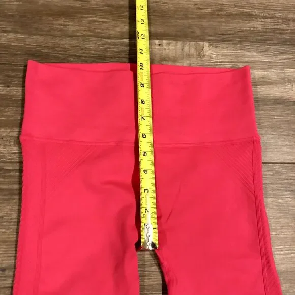 NUX Leggings Small Moderate Compression Pink High Waist NWT Ankle Crop - Picture 6 of 10